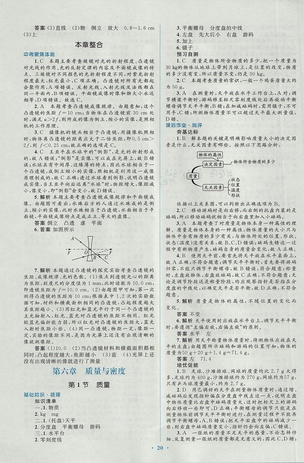 2017年人教金学典同步解析与测评学考练七年级地理上册人教版 参考答案第20页