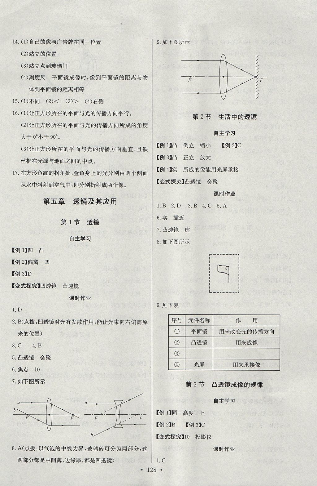 2017年長江全能學案同步練習冊八年級物理上冊人教版 參考答案第14頁