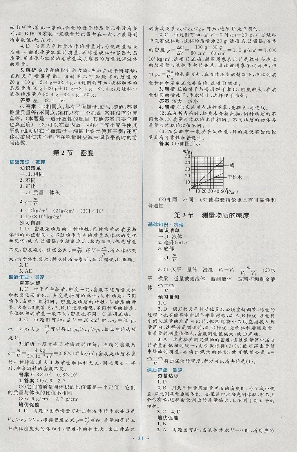 2017年人教金学典同步解析与测评学考练七年级地理上册人教版 参考答案第21页