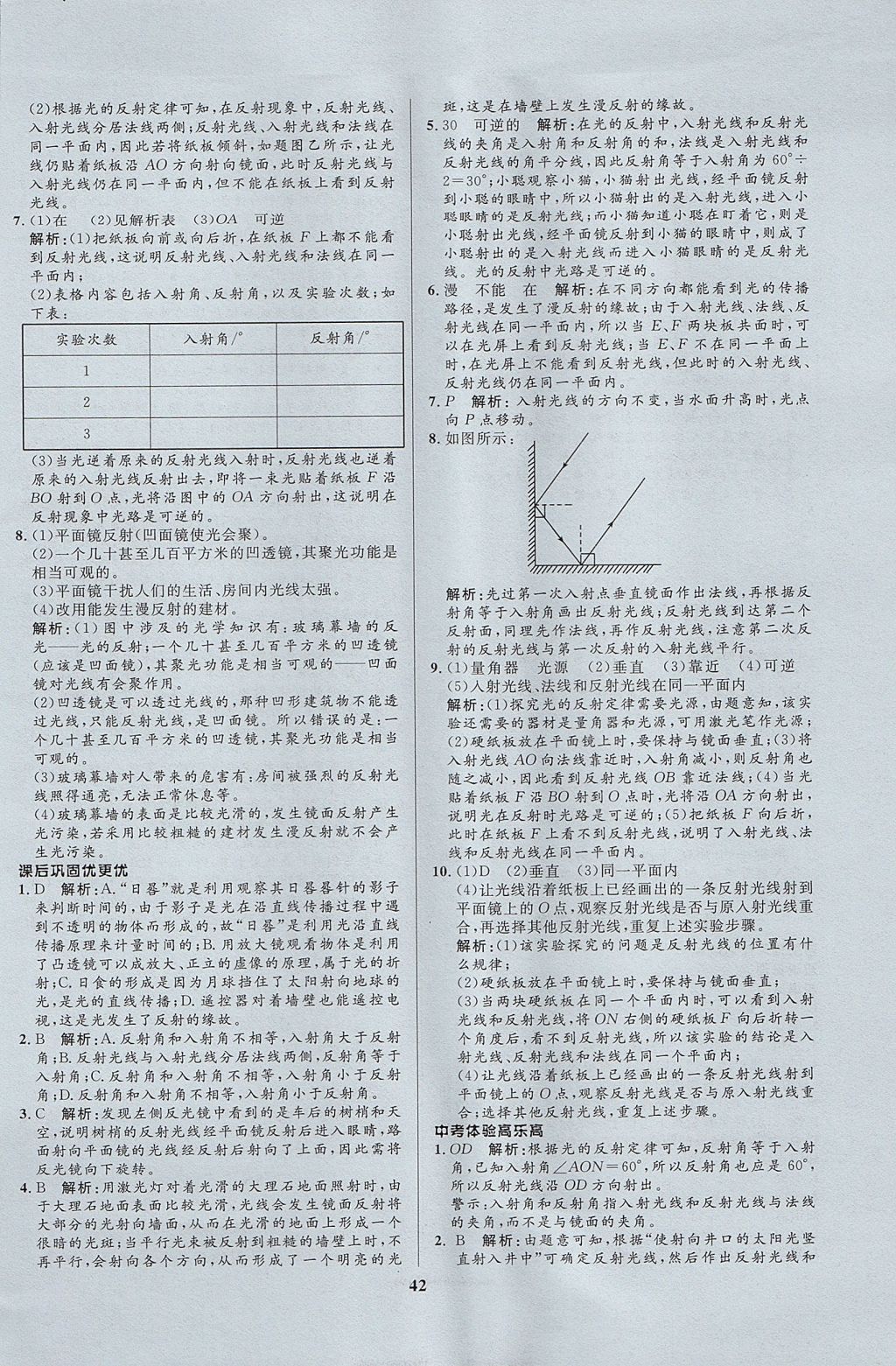 2017年天梯学案初中同步新课堂八年级物理上册鲁科版五四制 参考答案第14页