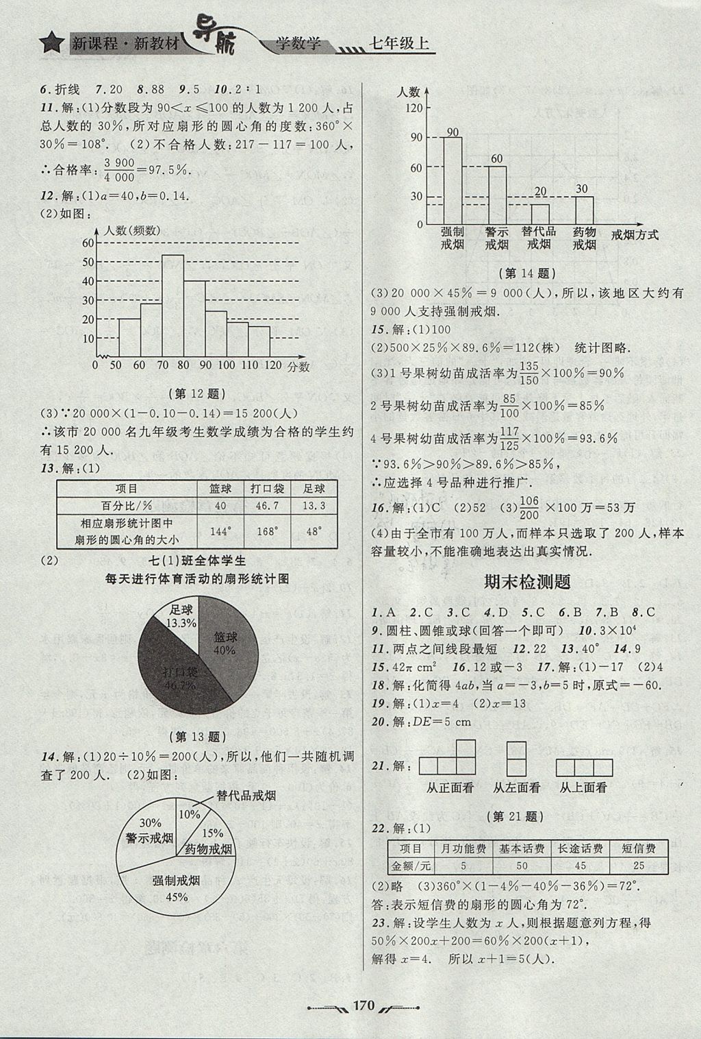 2017年新課程新教材導(dǎo)航學(xué)數(shù)學(xué)七年級(jí)上冊(cè)北師大版 參考答案第18頁(yè)