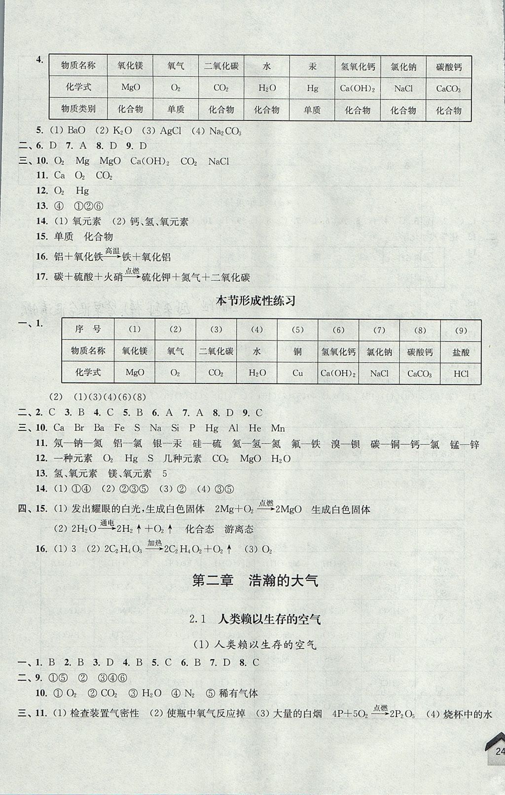 2017年導(dǎo)學(xué)先鋒九年級(jí)化學(xué)全一冊(cè) 參考答案第7頁(yè)