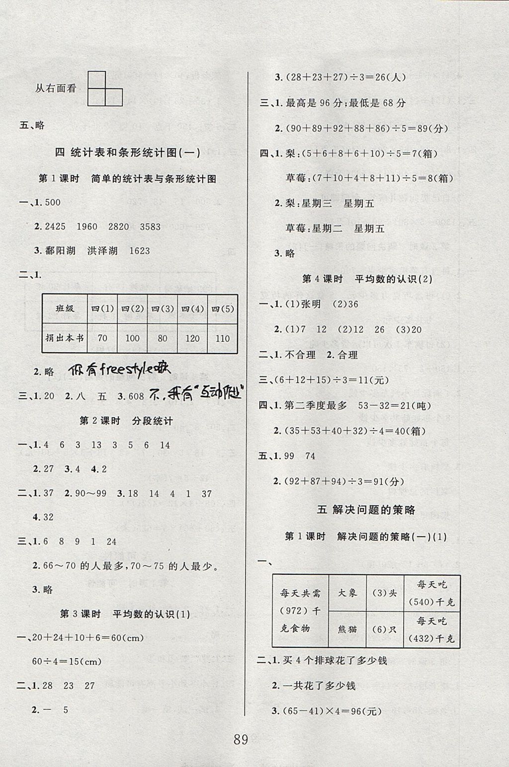 2017年99加1活頁卷四年級數(shù)學(xué)上冊蘇教版 課時微題答案第9頁