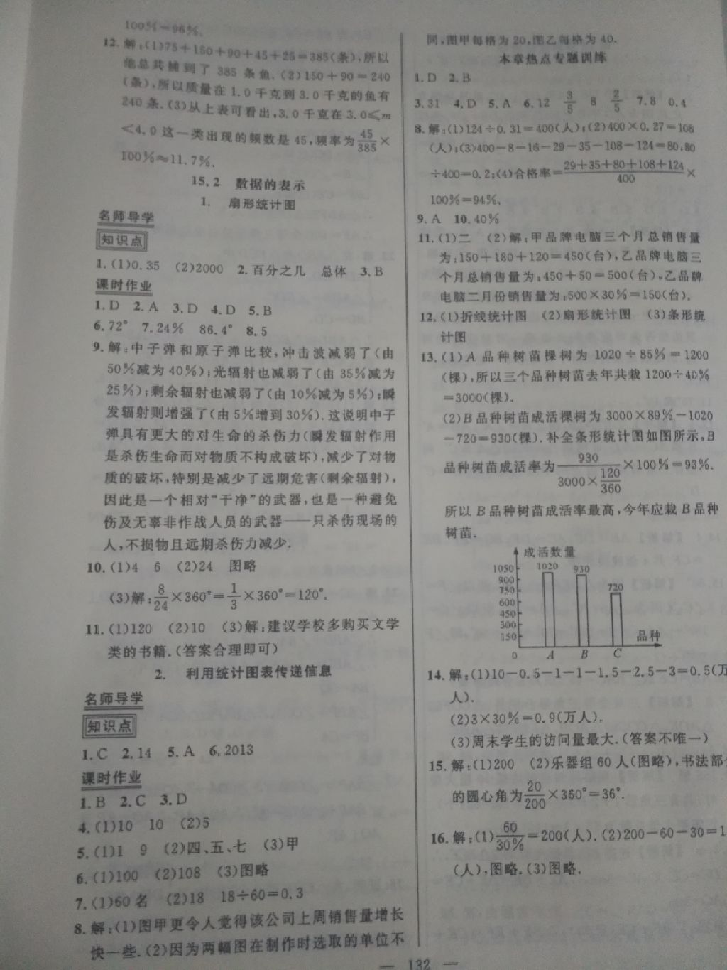 2017年黃岡創(chuàng)優(yōu)作業(yè)導(dǎo)學(xué)練八年級數(shù)學(xué)上冊華師大版 參考答案