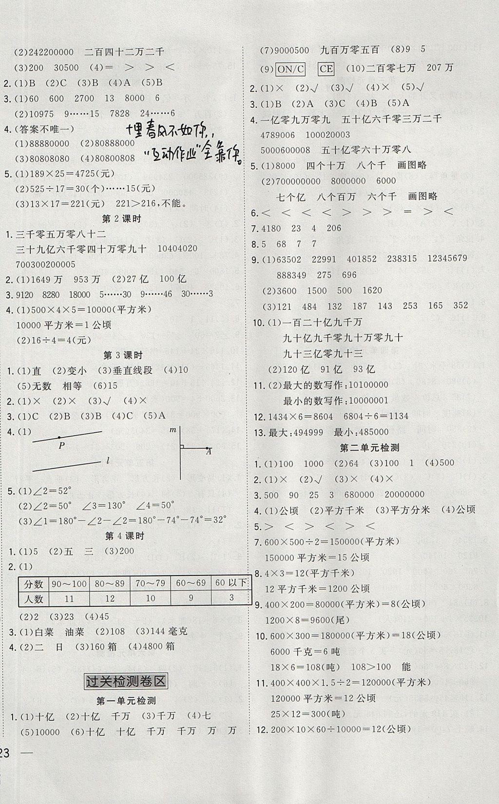 2017年名題1加1四年級數(shù)學(xué)上冊人教版 參考答案第6頁