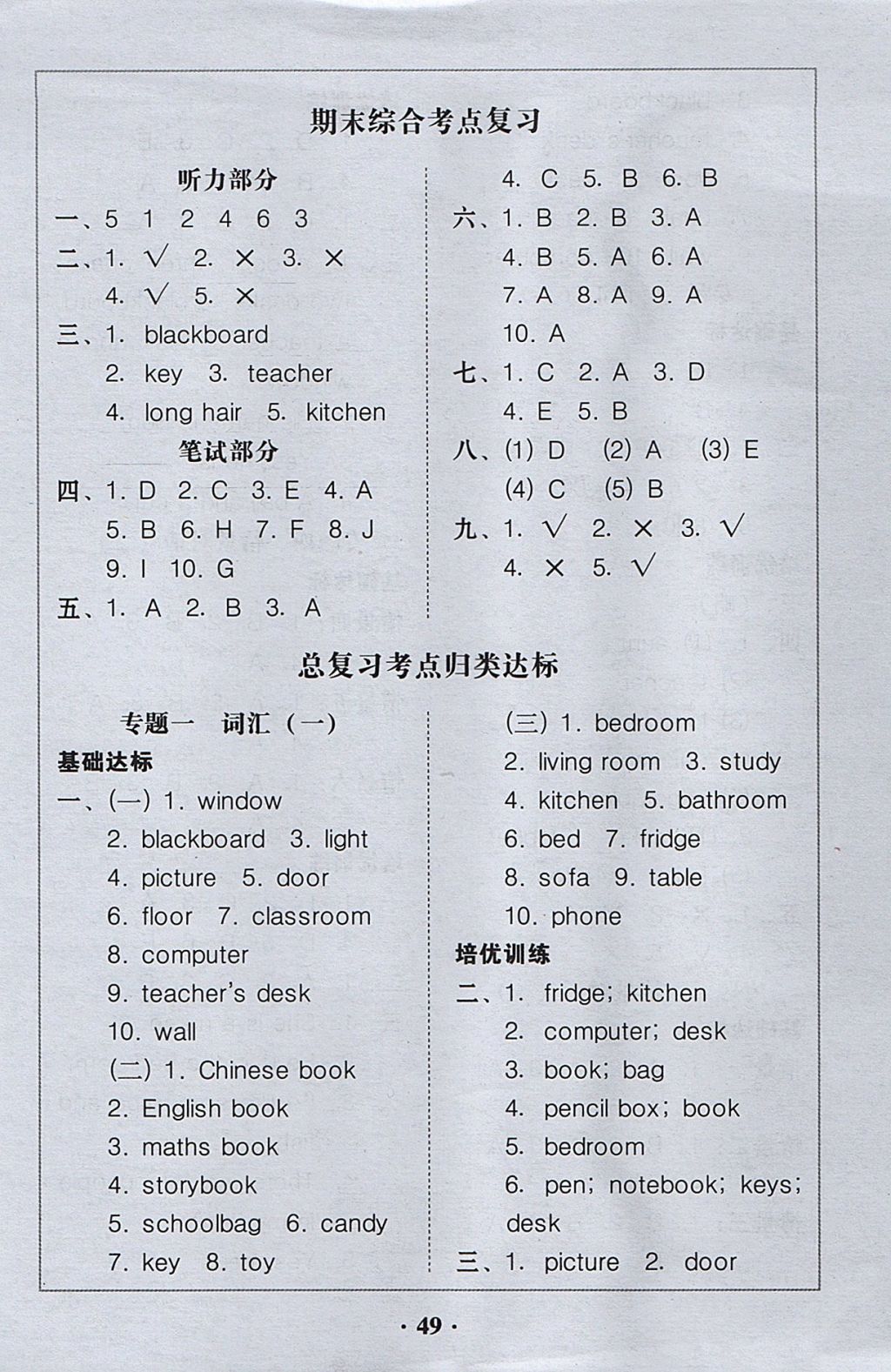 2017年家校導(dǎo)學(xué)四年級(jí)英語(yǔ)上冊(cè) 參考答案第13頁(yè)