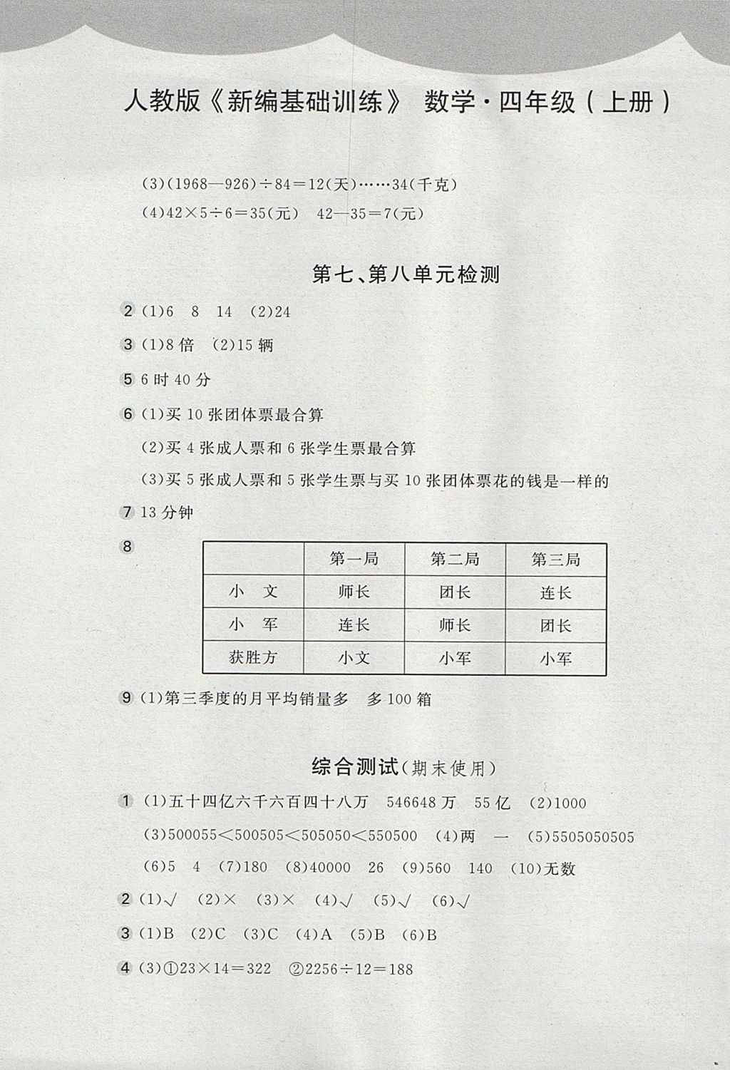 2017年新編基礎(chǔ)訓(xùn)練四年級(jí)語(yǔ)文上冊(cè)北師大版 參考答案第13頁(yè)