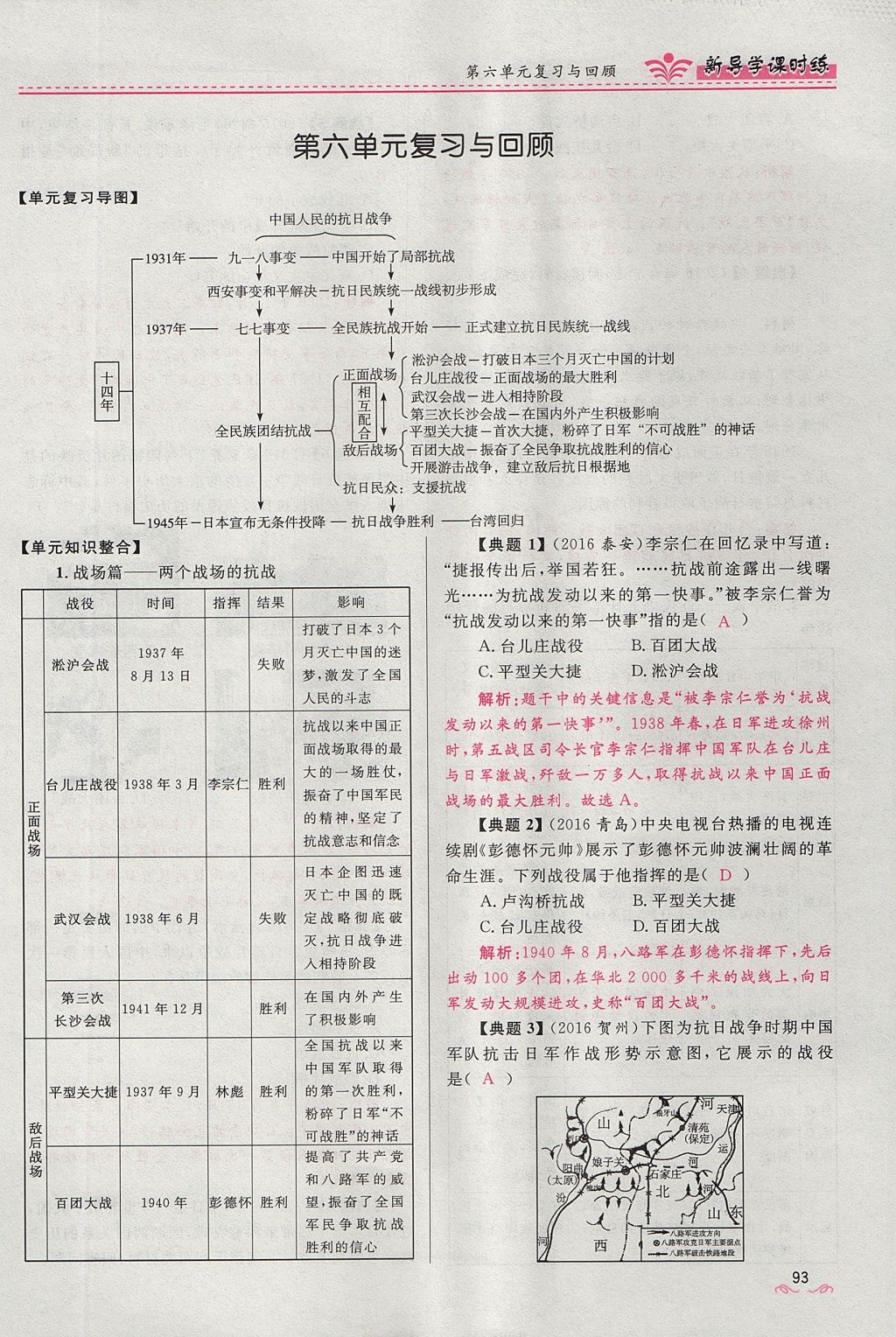 2017年奪冠百分百新導(dǎo)學(xué)課時練八年級歷史上冊人教版 第六單元第103頁