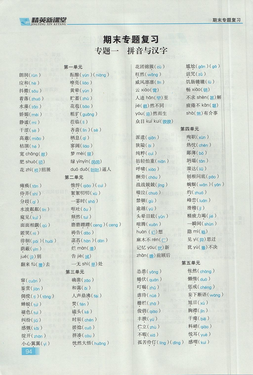 2017年精英新课堂七年级语文上册人教版贵阳专版 第六单元第127页