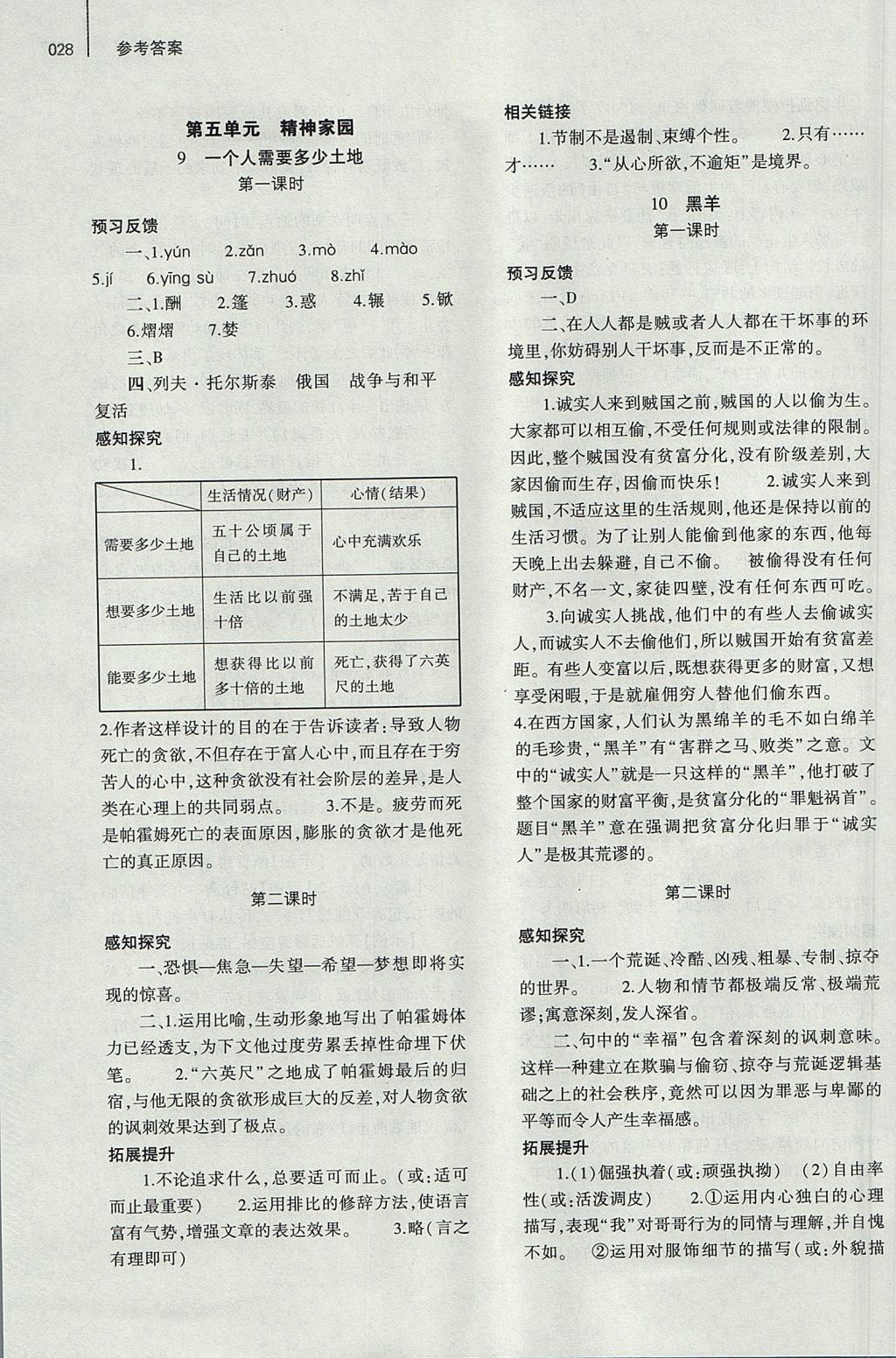 2017年基礎(chǔ)訓(xùn)練九年級語文全一冊北師大版象出版社 參考答案第40頁