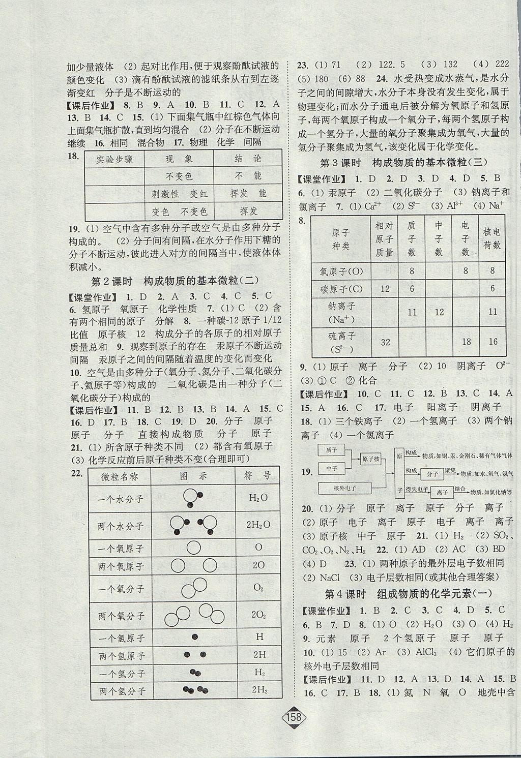 2017年輕松作業(yè)本九年級化學上冊滬教版 參考答案第4頁