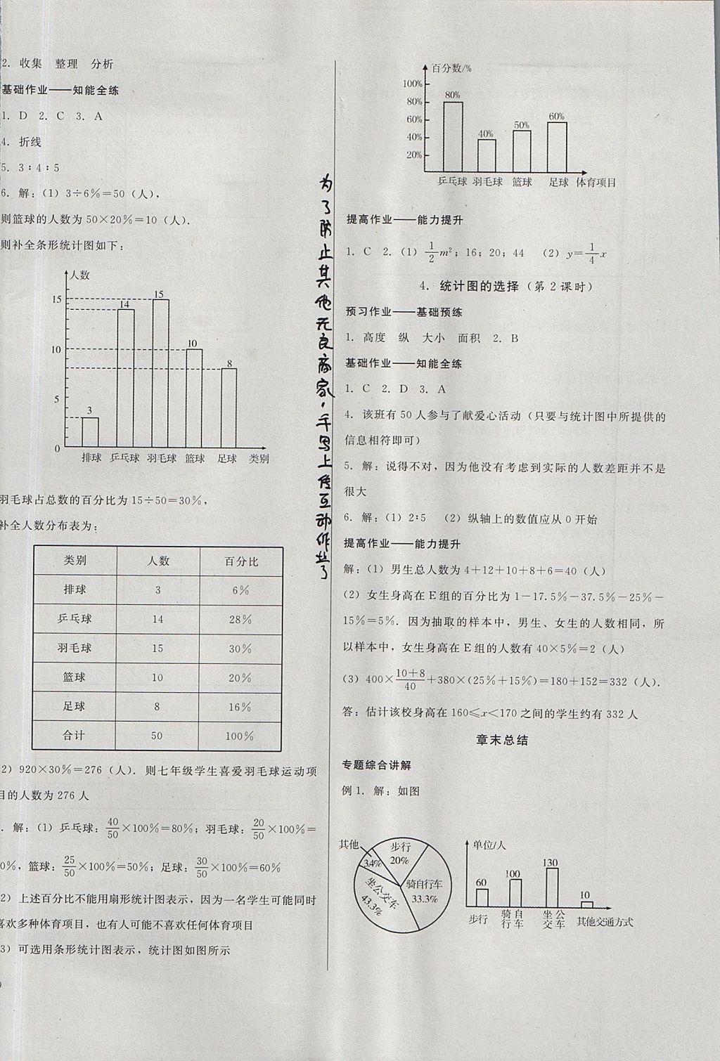 2017年勝券在握打好基礎(chǔ)金牌作業(yè)本七年級數(shù)學(xué)上冊北師大版 參考答案