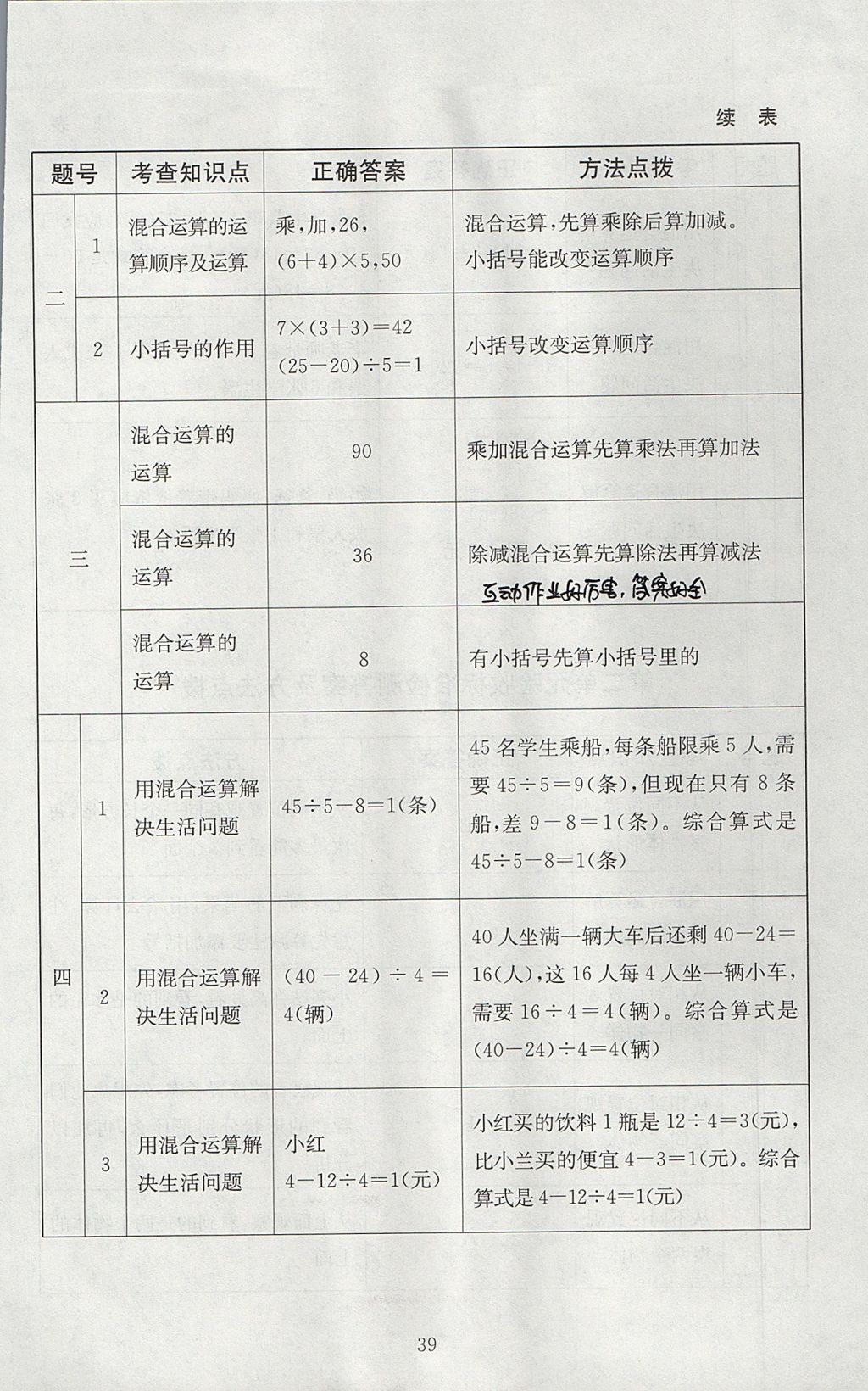 2017年海淀名師伴你學(xué)同步學(xué)練測三年級(jí)數(shù)學(xué)上冊(cè)北師大版 參考答案