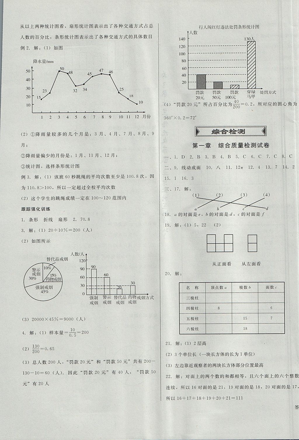 2017年勝券在握打好基礎金牌作業(yè)本七年級數學上冊北師大版 參考答案