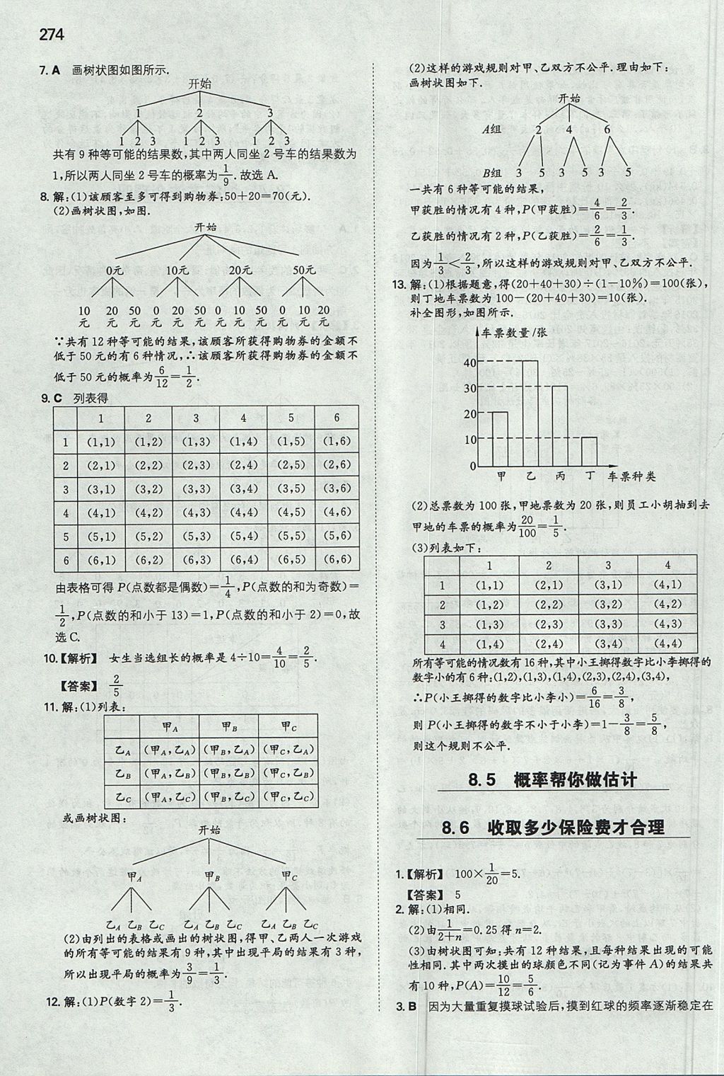 2017年一本九年級(jí)數(shù)學(xué)全一冊(cè)蘇科版 參考答案