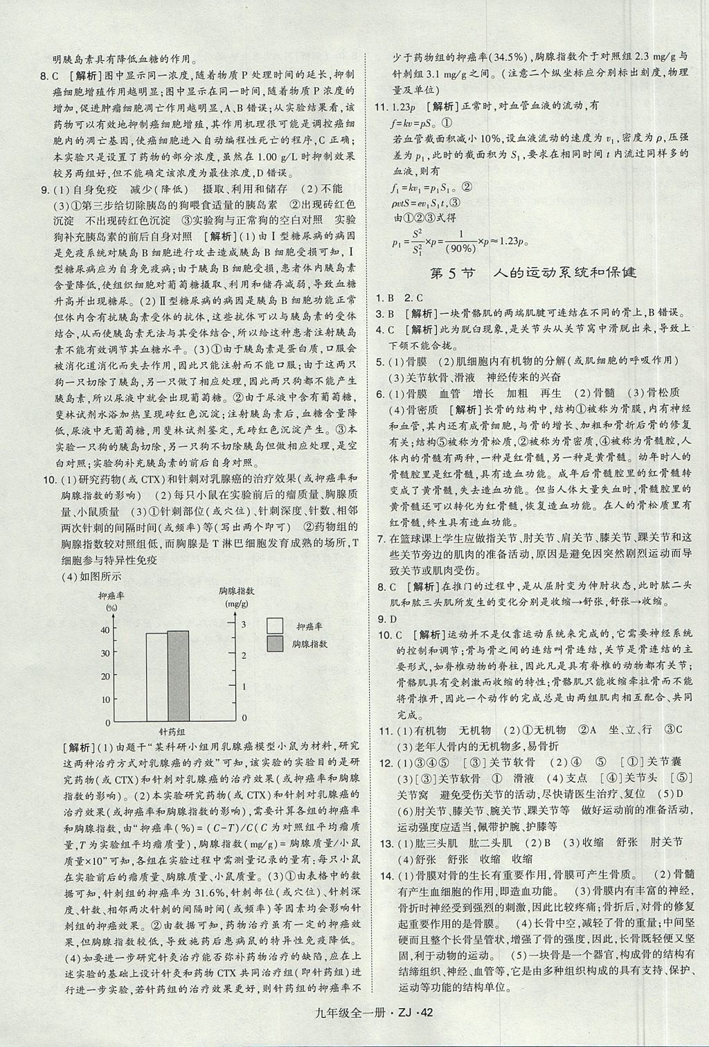 2017年經(jīng)綸學(xué)典學(xué)霸九年級(jí)科學(xué)全一冊(cè)浙教版 參考答案