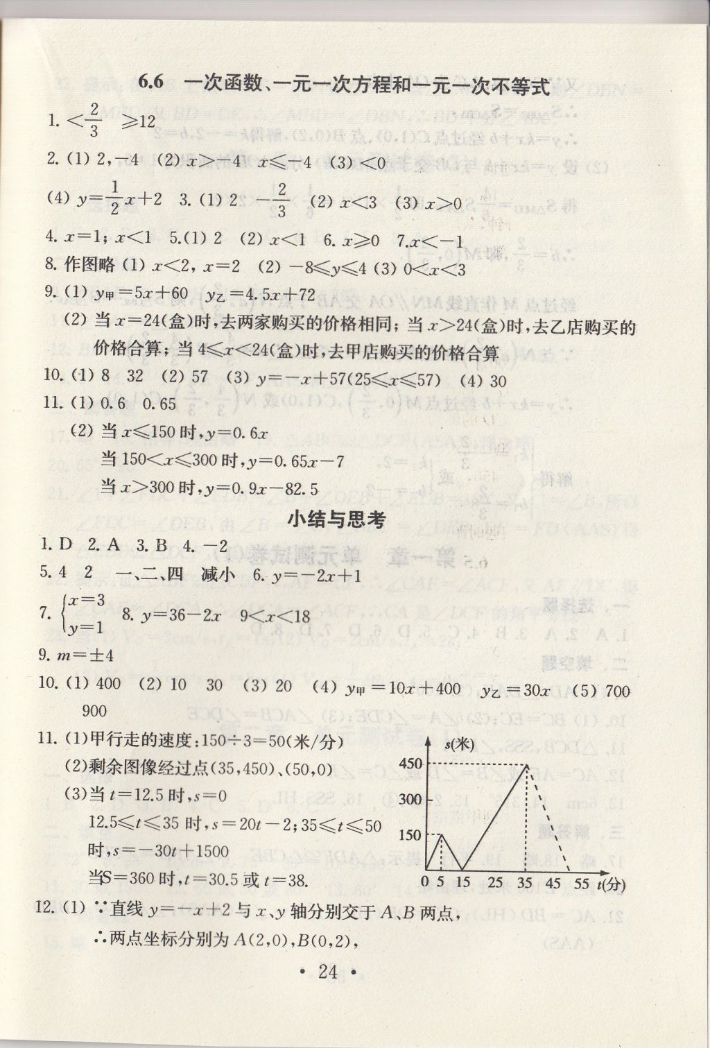 2017年綜合素質(zhì)學(xué)數(shù)學(xué)隨堂反饋八年級上冊常州專版 參考答案