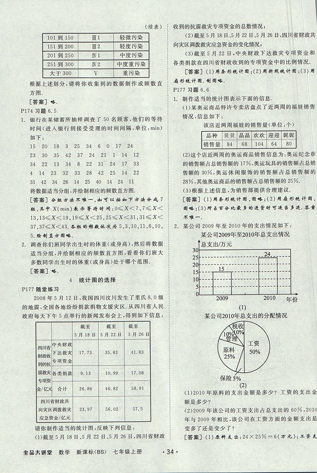 2017年全品大講堂七年級(jí)數(shù)學(xué)上冊(cè)北師大版 教材答案