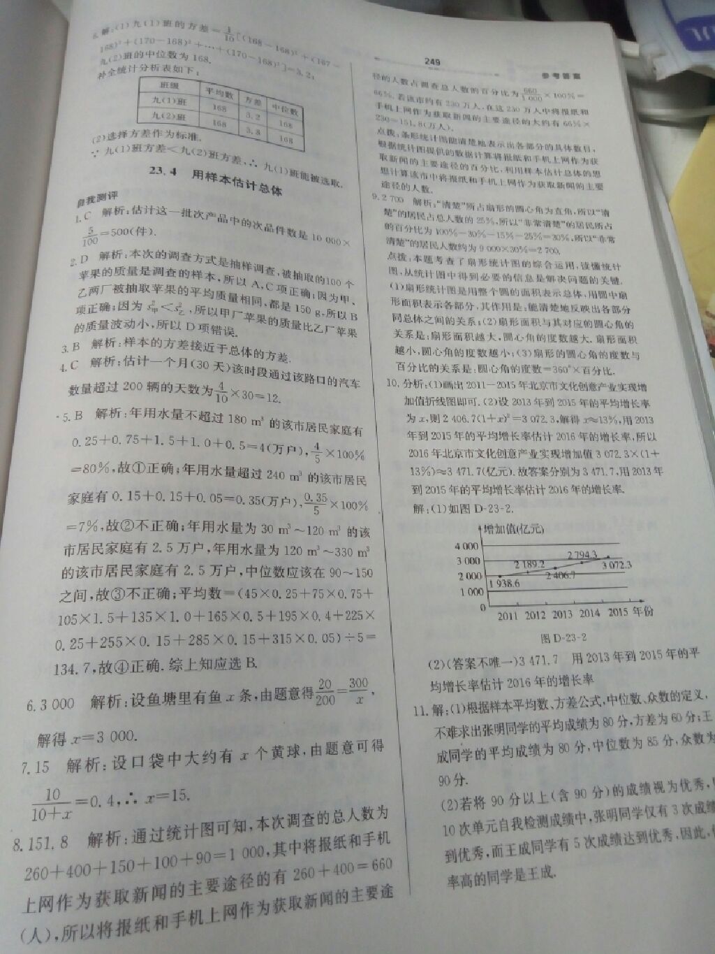 2017年輕輕松松學(xué)數(shù)學(xué)九年級上下冊合訂本冀教版 參考答案