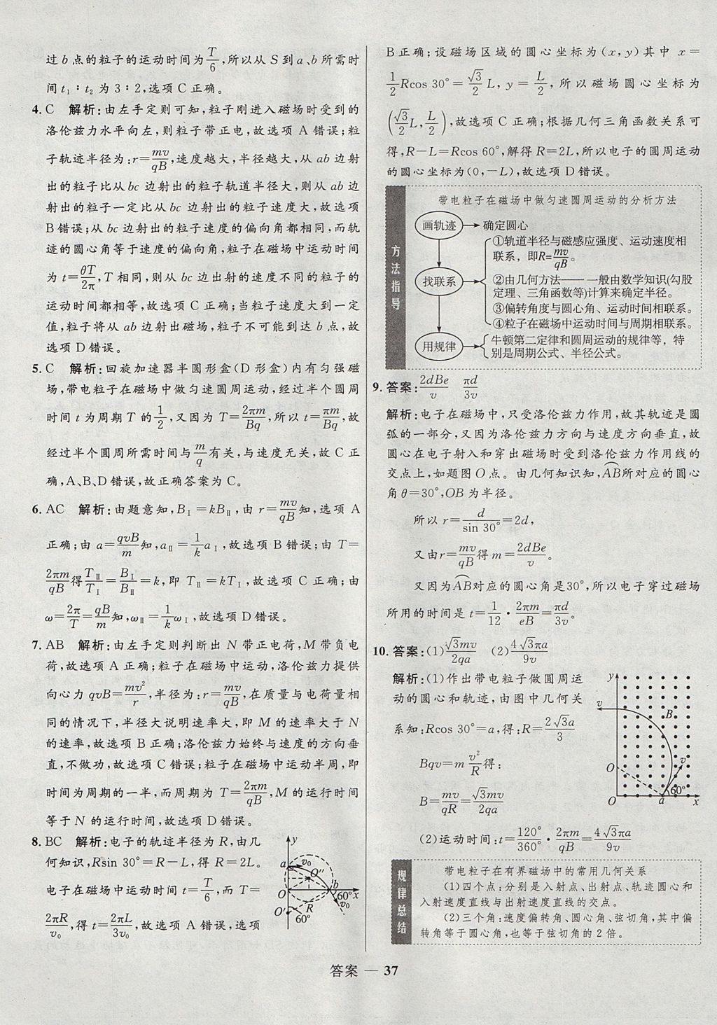 2018年高中同步測(cè)控優(yōu)化設(shè)計(jì)物理選修3-1人教版 參考答案