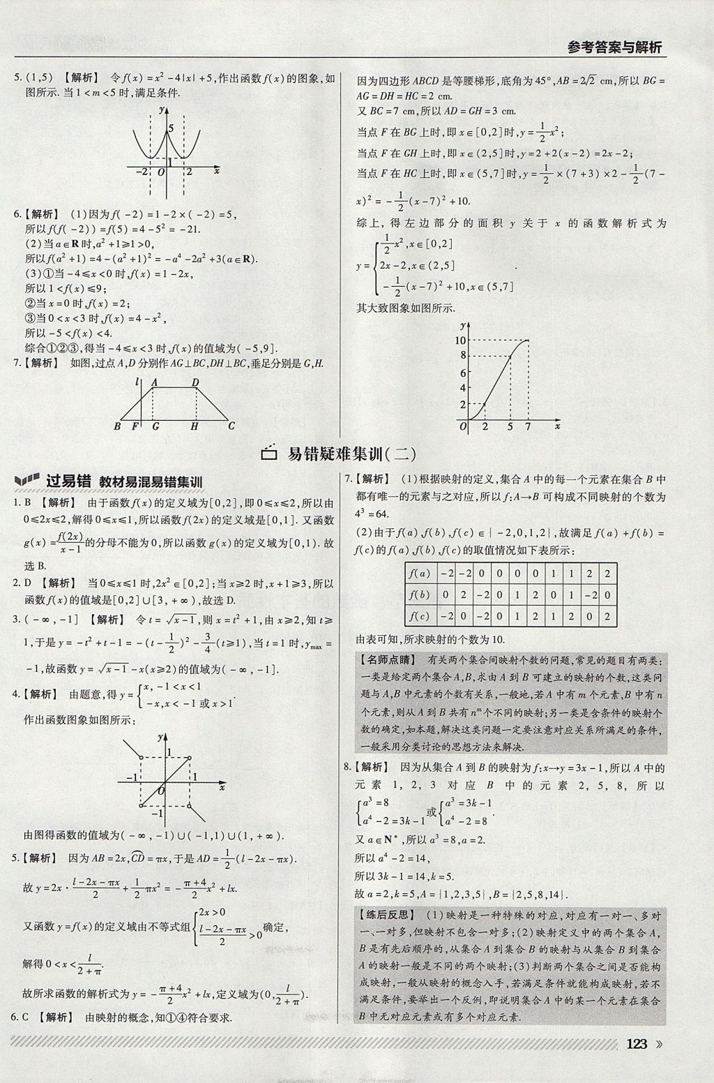 2018年一遍過高中數(shù)學(xué)必修1人教A版 參考答案第11頁