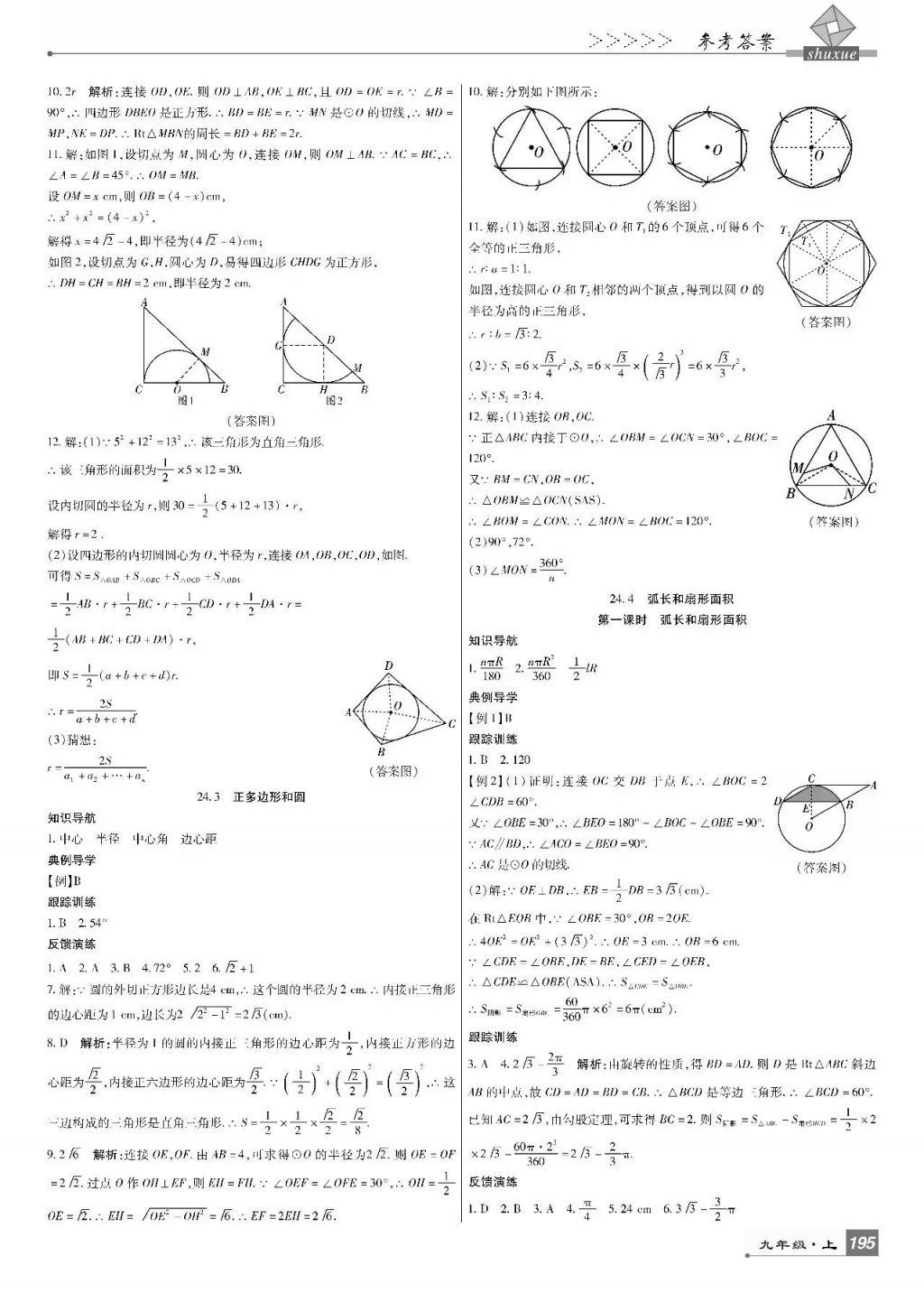 2017年巴蜀英才課時達(dá)標(biāo)講練測九年級數(shù)學(xué)上冊人教版 參考答案第29頁