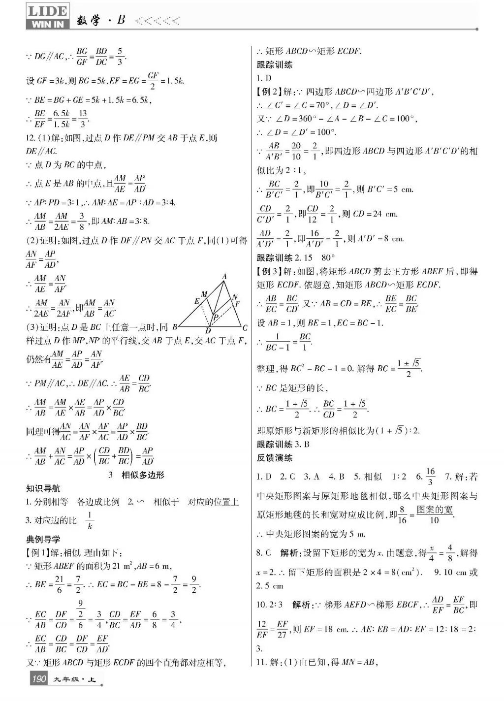 2017年巴蜀英才課時達標講練測九年級數(shù)學上冊北師大版 參考答案第28頁