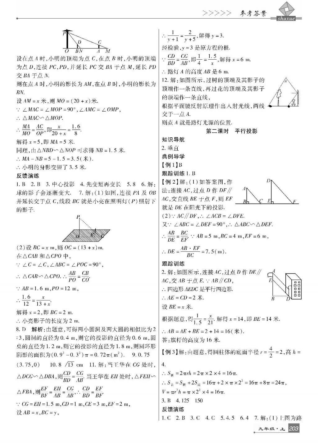 2017年巴蜀英才課時達標講練測九年級數(shù)學上冊北師大版 參考答案第41頁