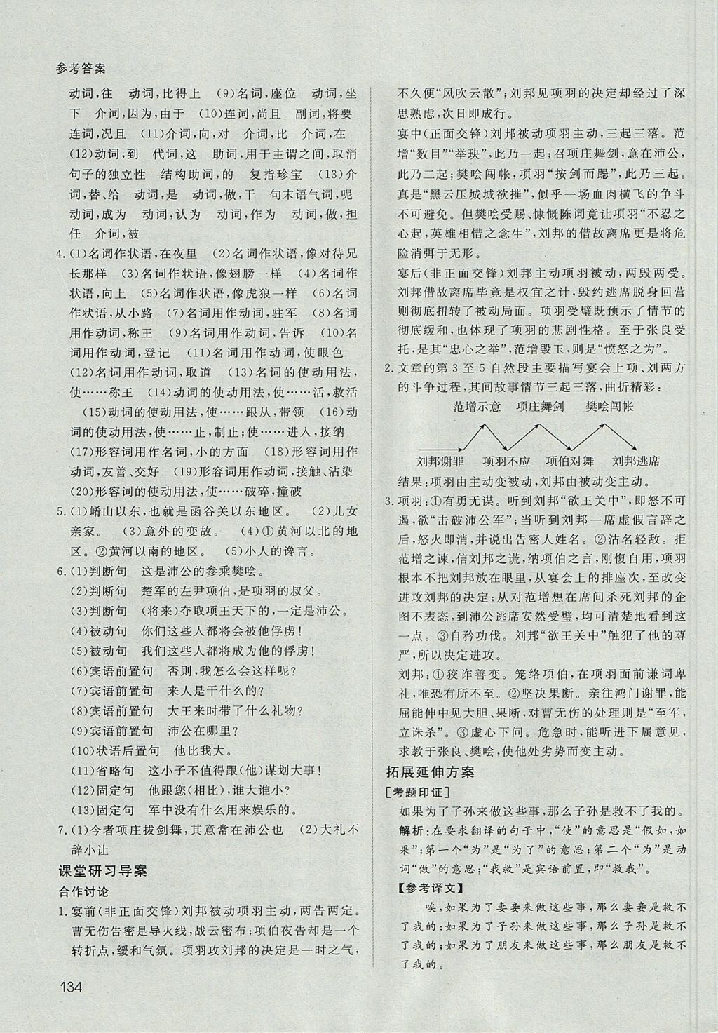 2018年名師伴你行高中同步導(dǎo)學(xué)案語文必修1人教版 參考答案第7頁