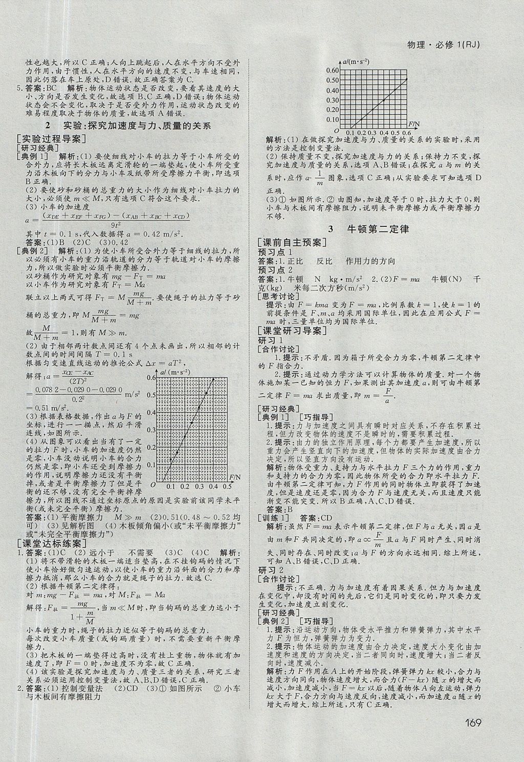 2018年名師伴你行高中同步導(dǎo)學(xué)案物理必修1人教A版 參考答案第18頁(yè)