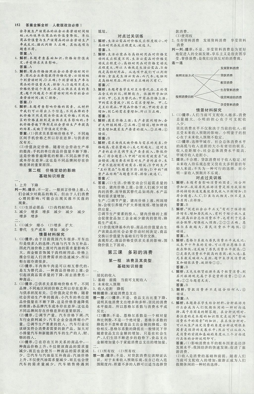 2018年師說高中同步導(dǎo)學(xué)案政治必修1 參考答案第2頁