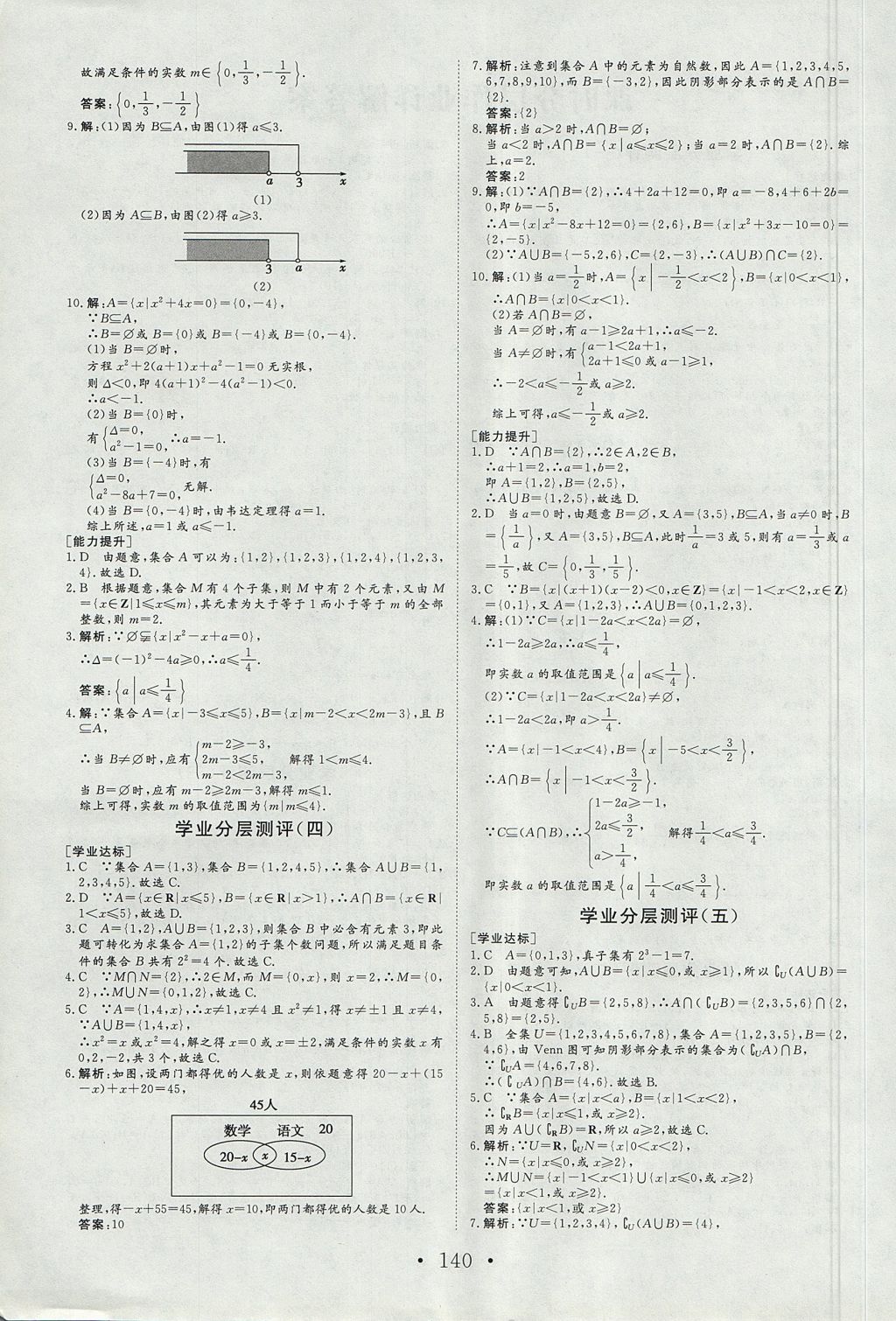 2018年課堂新坐標(biāo)高中同步導(dǎo)學(xué)案數(shù)學(xué)必修1人教A版 參考答案第23頁