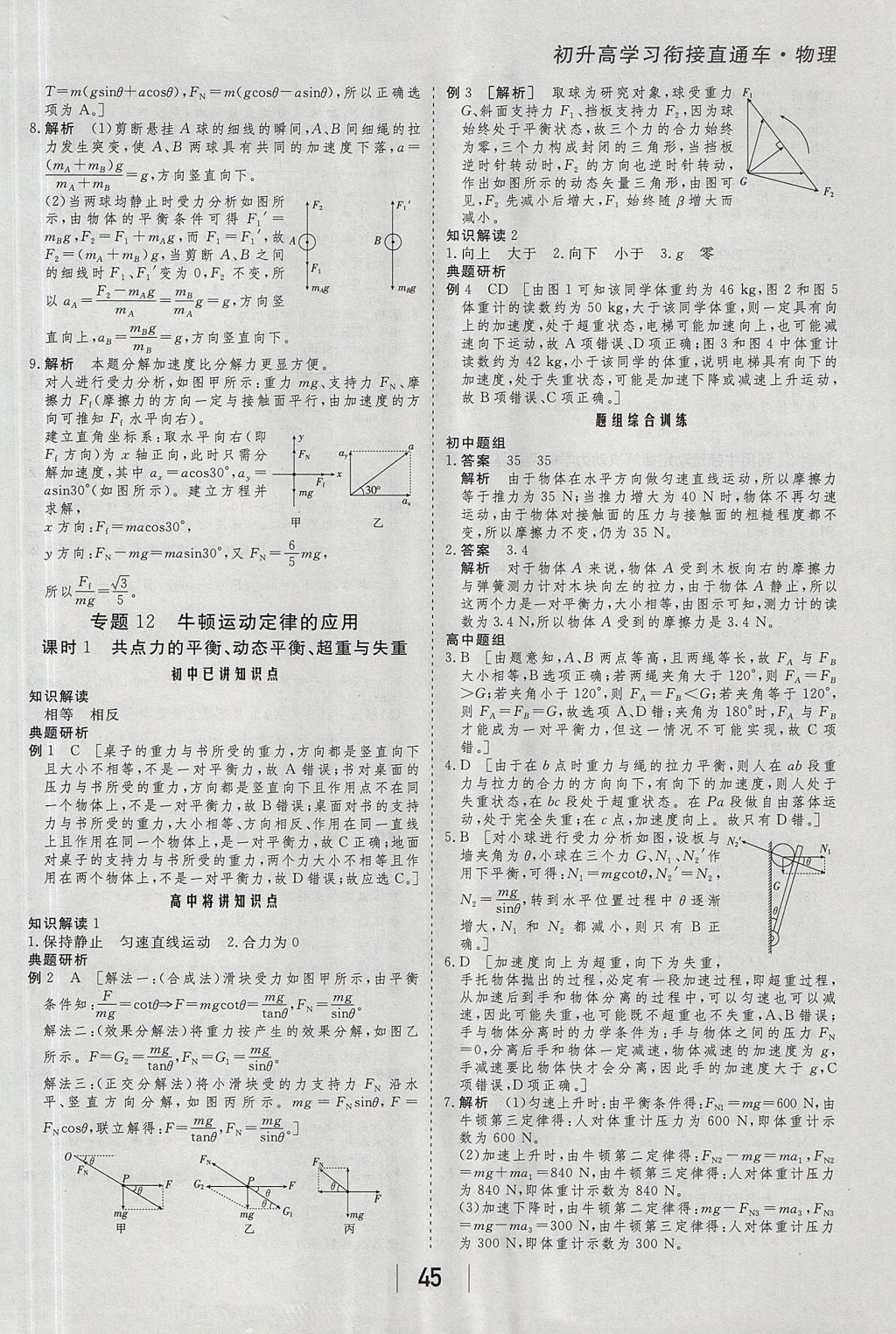 2018年金版教程高中新課程創(chuàng)新導(dǎo)學案物理必修1 參考答案第41頁