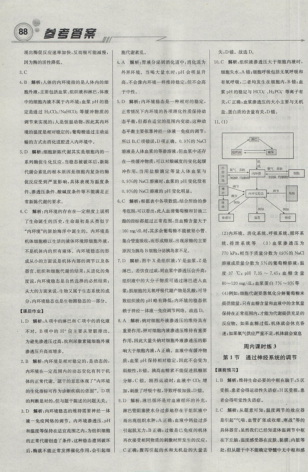 2018年輕巧奪冠周測(cè)月考直通高考高中生物必修3人教版 參考答案第2頁