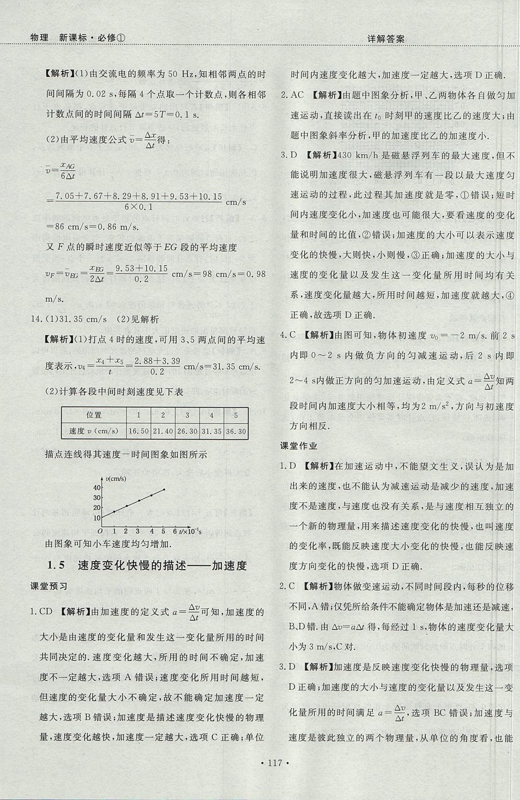 2018年試吧大考卷45分鐘課時(shí)作業(yè)與單元測(cè)試卷高中物理必修1 參考答案第11頁(yè)