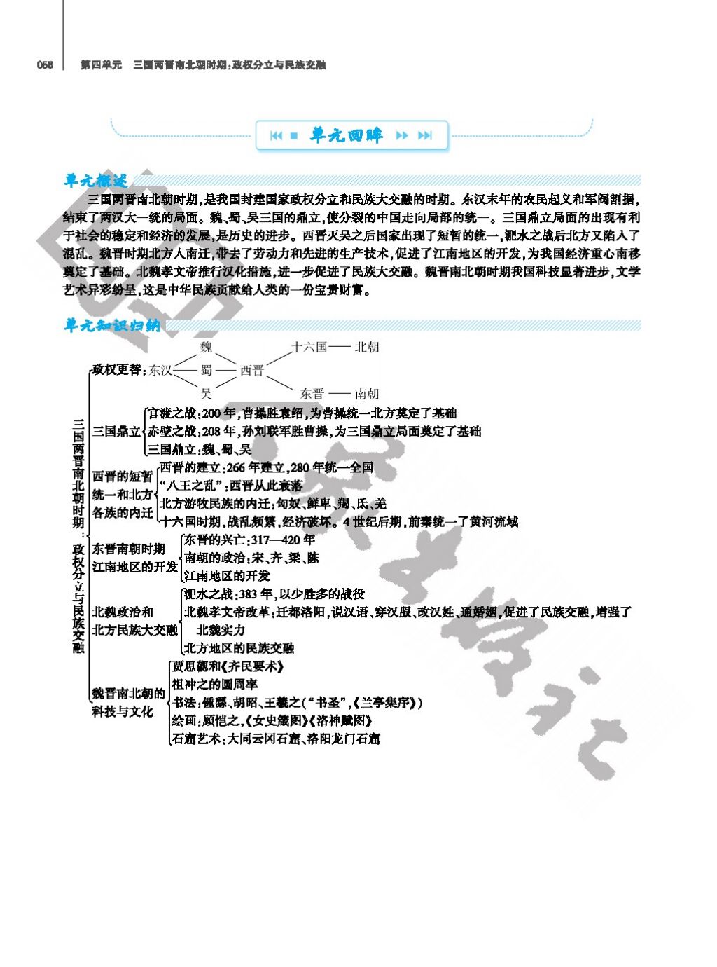 2017年基礎(chǔ)訓(xùn)練七年級歷史上冊人教版大象出版社 參考答案第58頁