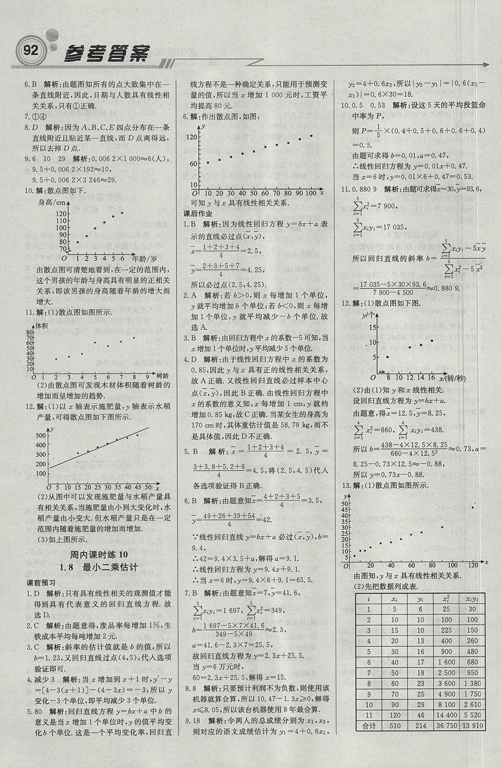 2018年輕巧奪冠周測月考直通高考高中數(shù)學(xué)必修3北師大版 參考答案第6頁