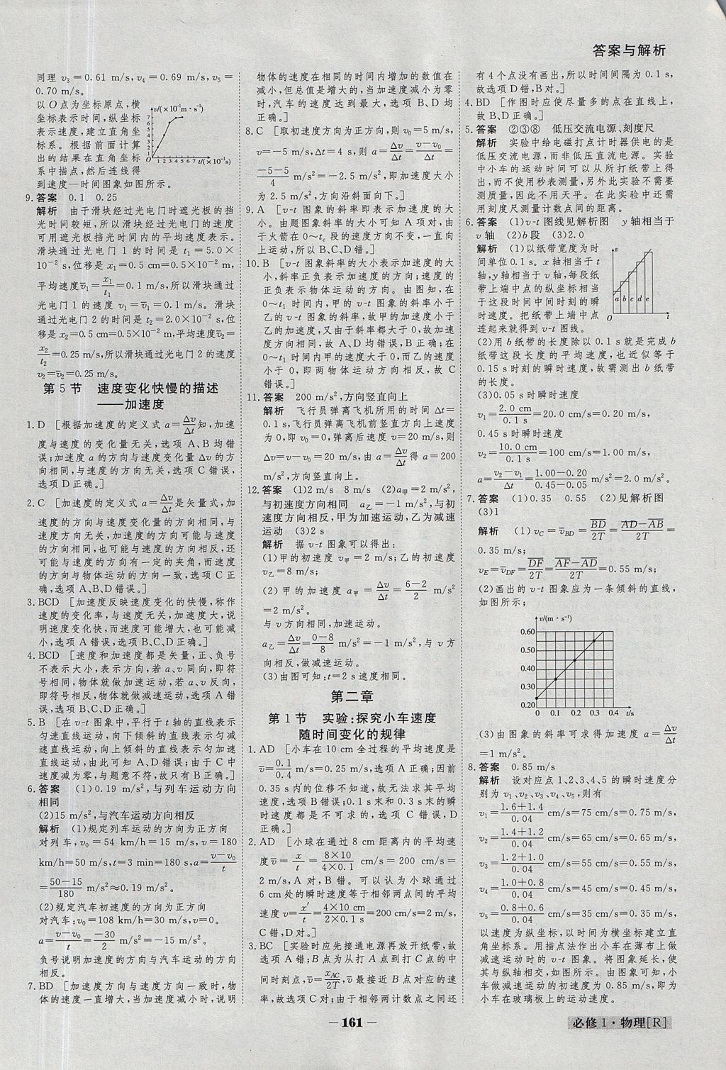 2018年金版教程高中新課程創(chuàng)新導(dǎo)學(xué)案物理必修1 參考答案第16頁(yè)