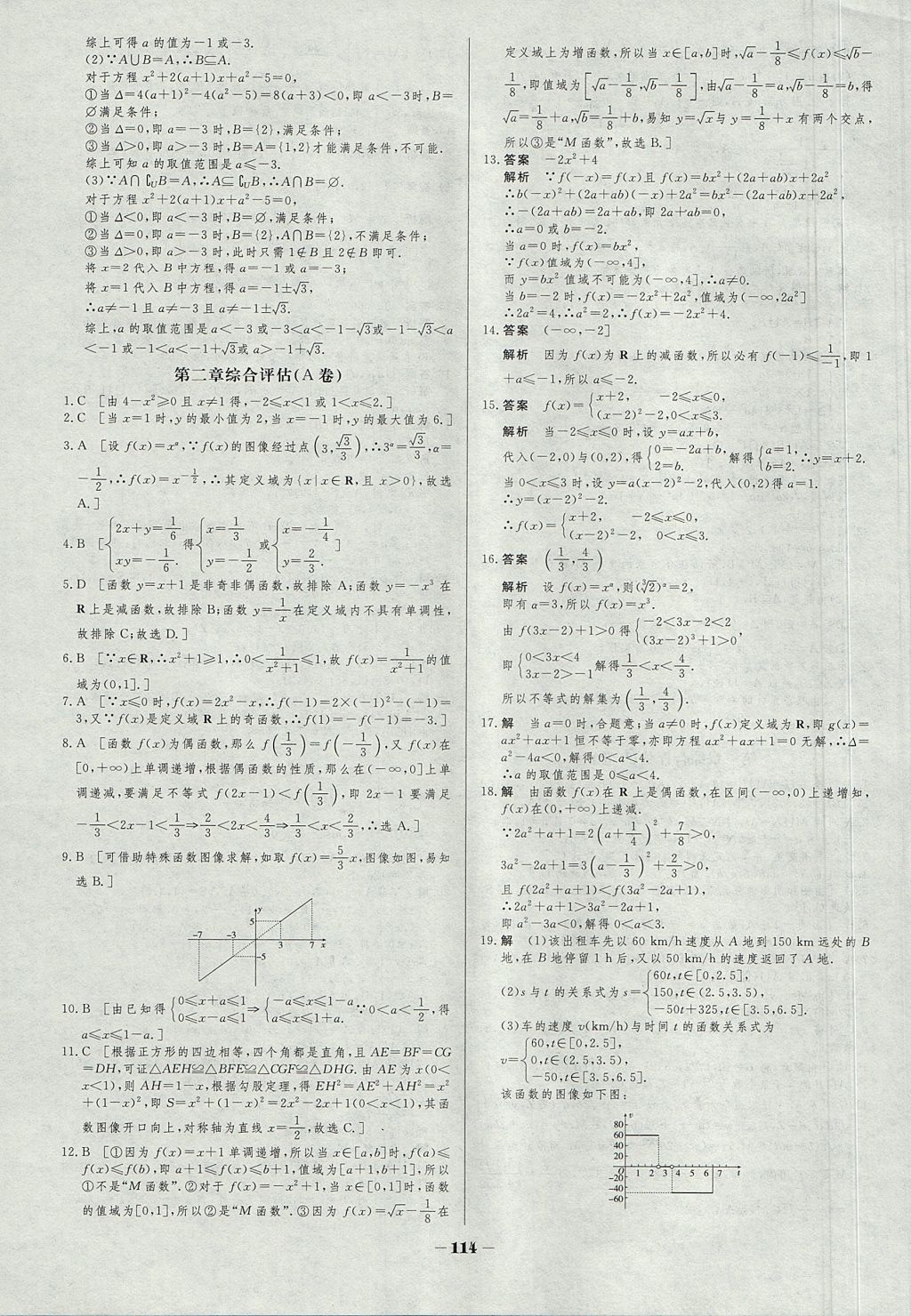 2018年金版教程作業(yè)與測(cè)評(píng)高中新課程學(xué)習(xí)數(shù)學(xué)必修1蘇教版 參考答案第21頁