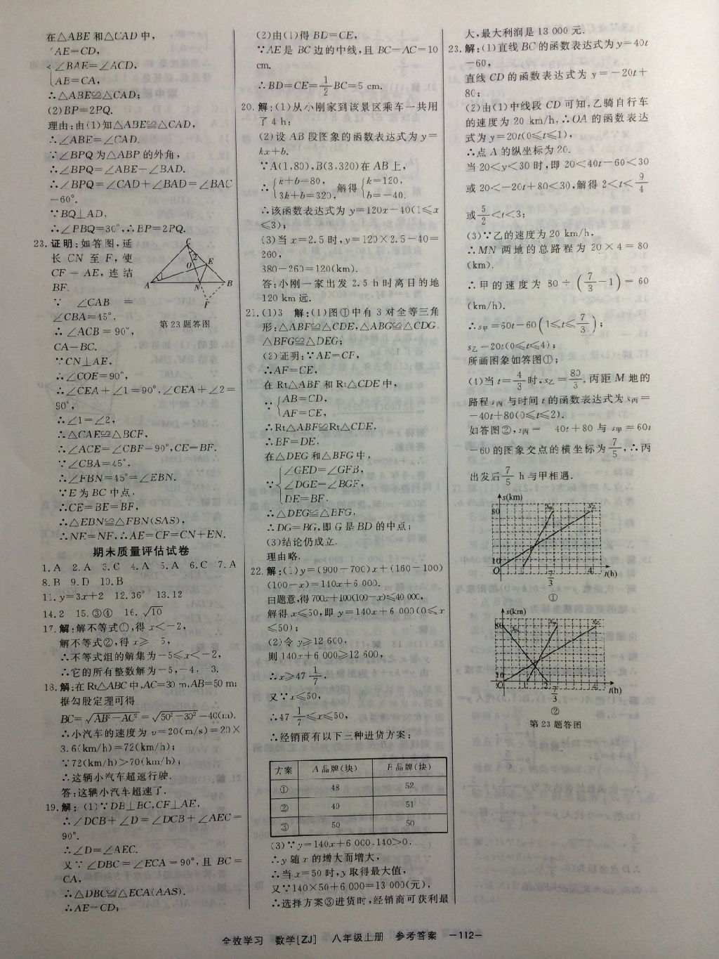 2017年全效學(xué)習(xí)八年級(jí)數(shù)學(xué)上冊(cè)浙教版創(chuàng)新版 參考答案第23頁