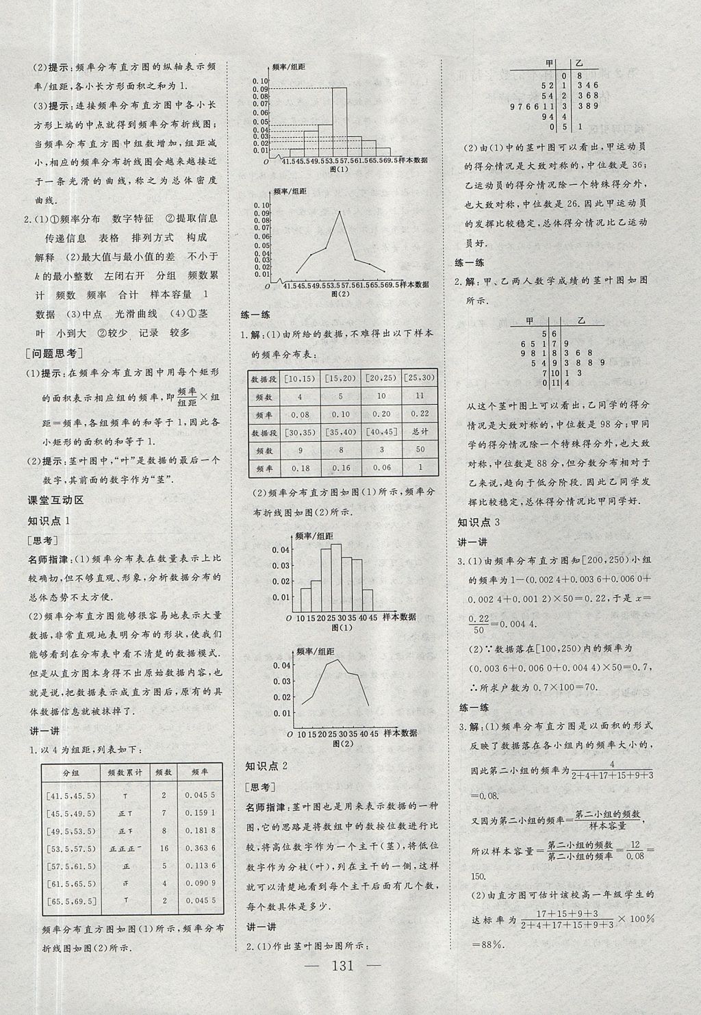 2018年創(chuàng)新方案高中同步創(chuàng)新課堂數(shù)學(xué)必修3人教A版 參考答案第11頁