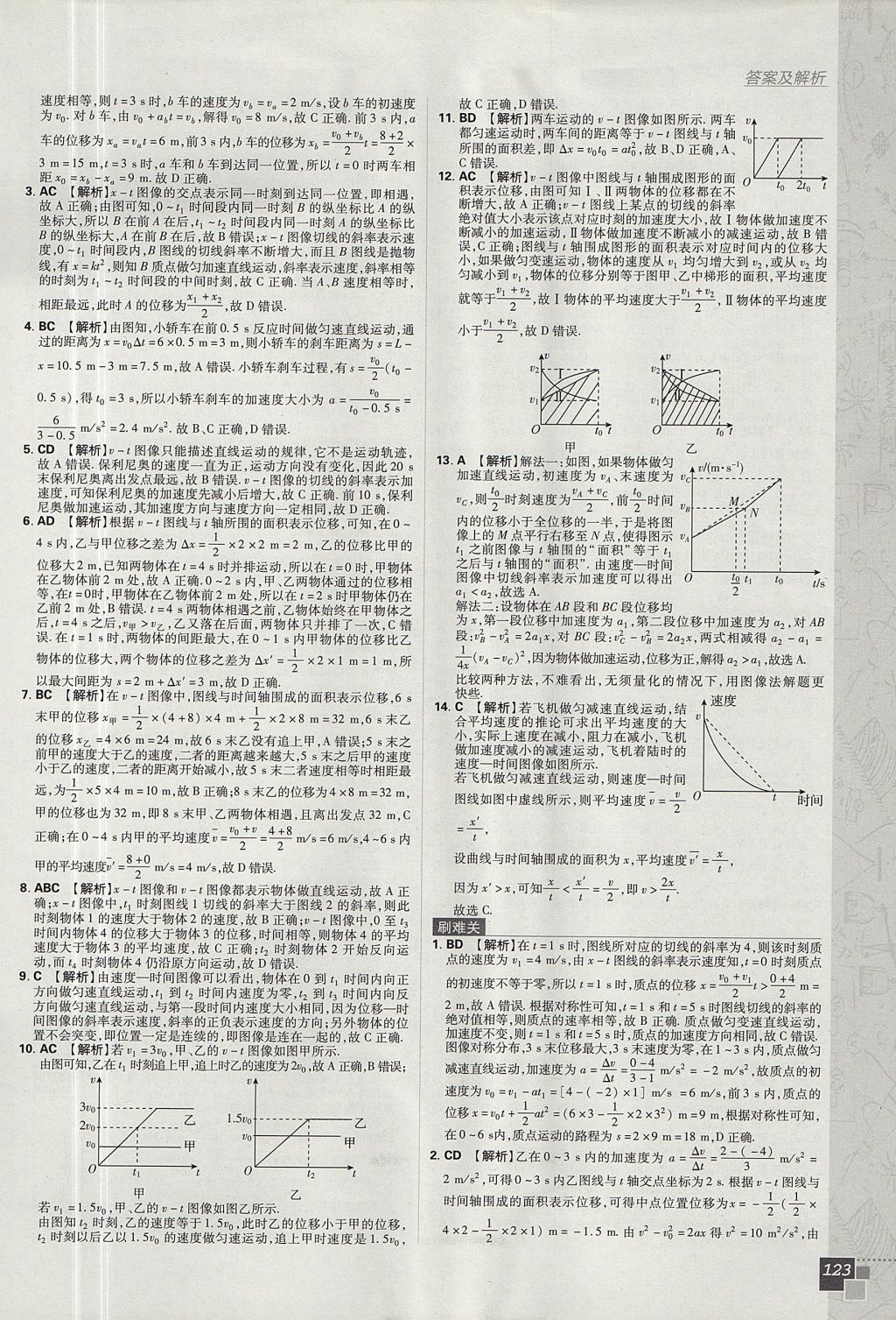 2018年高中必刷題物理必修1人教版 參考答案第13頁