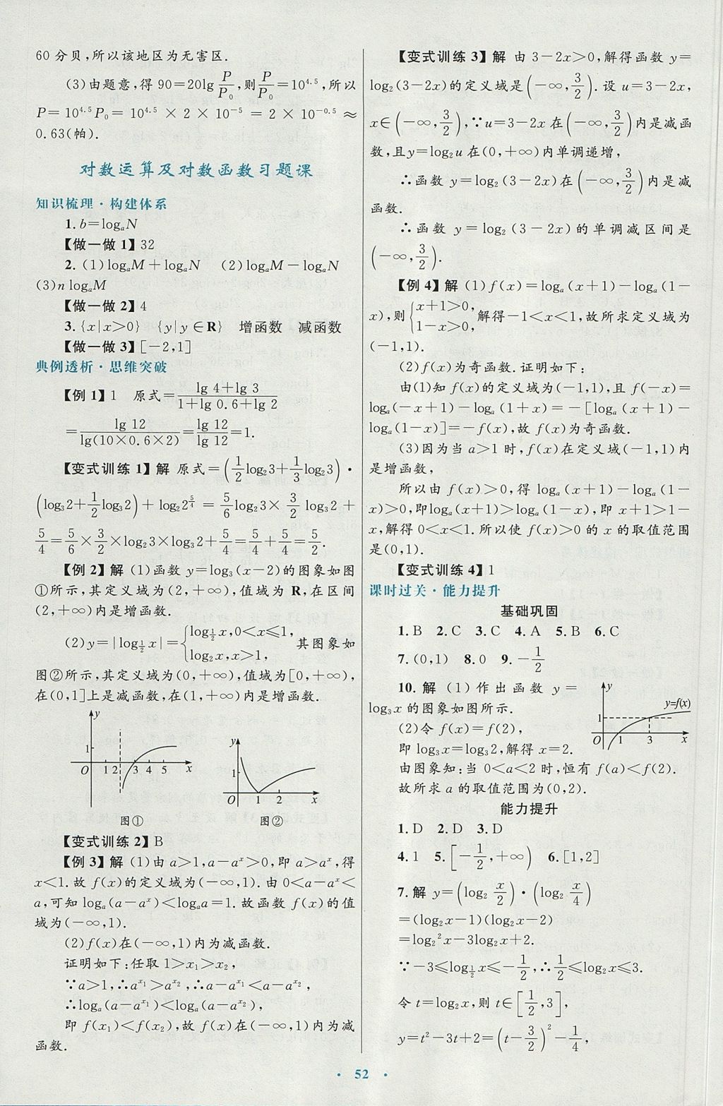 2018年高中同步測控優(yōu)化設(shè)計(jì)數(shù)學(xué)必修1人教A版 參考答案第24頁