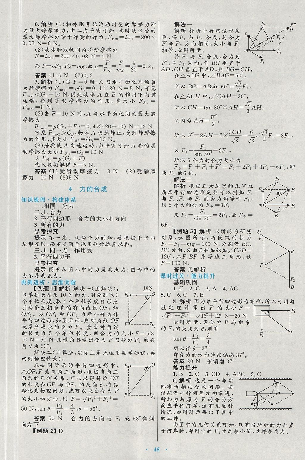 2018年高中同步測控優(yōu)化設(shè)計物理必修1人教版 參考答案第13頁