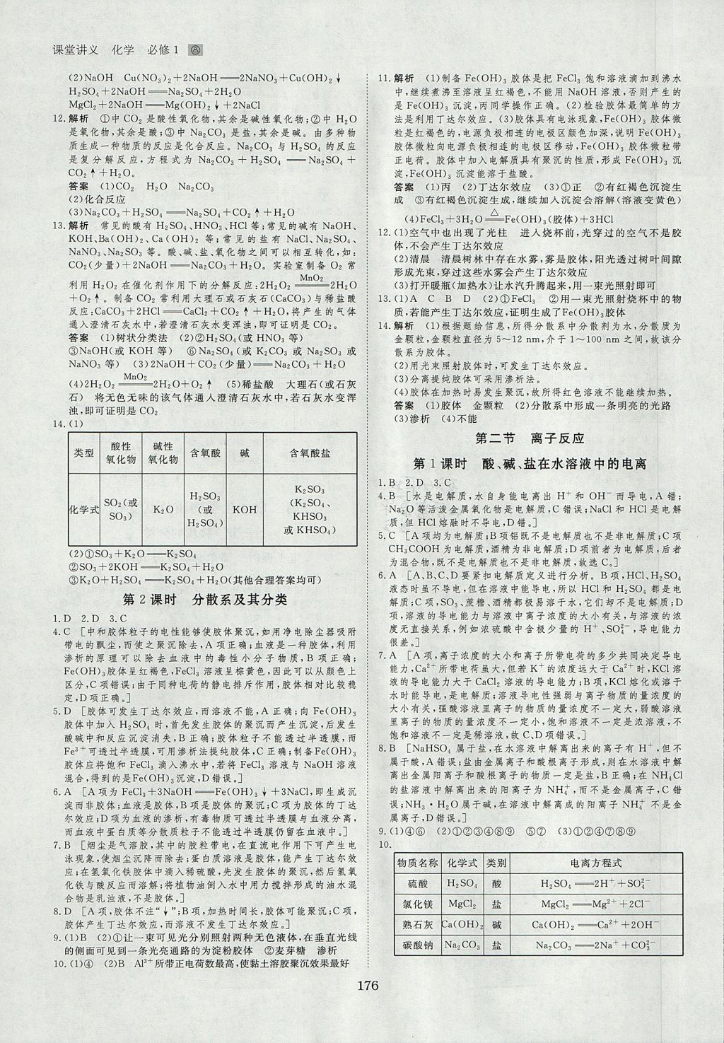 2018年創(chuàng)新設(shè)計(jì)課堂講義化學(xué)必修1人教版 參考答案第19頁(yè)