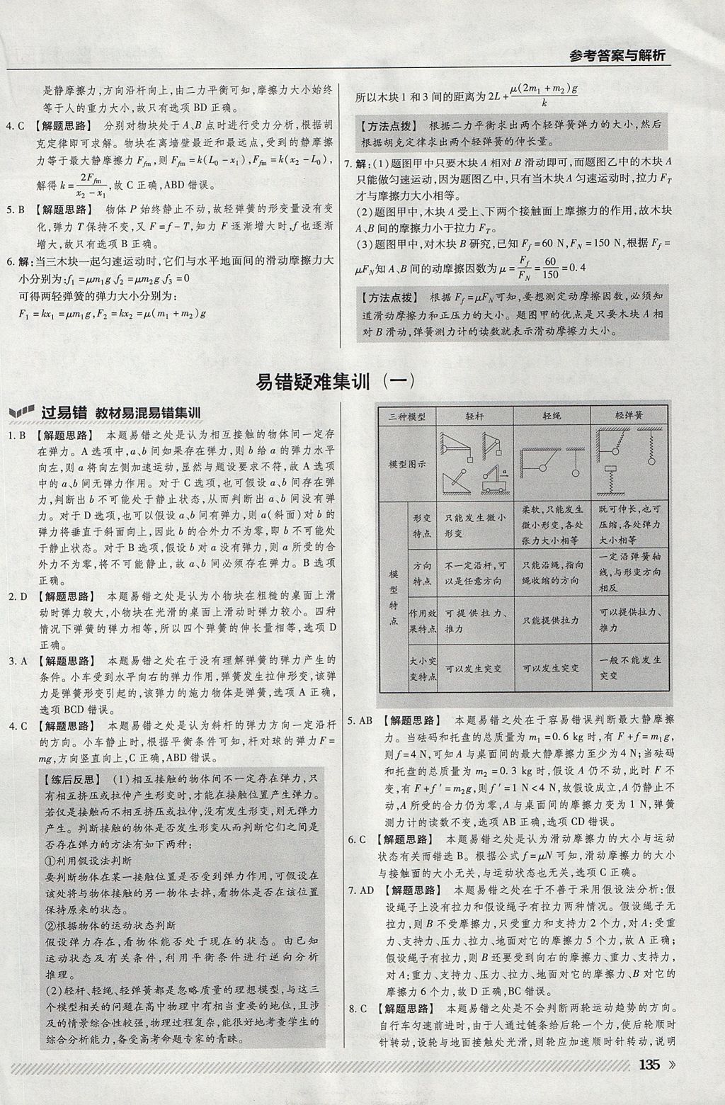 2018年一遍過高中物理必修1人教版 參考答案第23頁