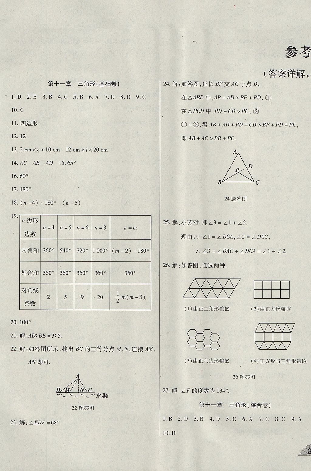 2017年千里馬單元測(cè)試卷八年級(jí)數(shù)學(xué)上冊(cè)人教版 參考答案第1頁(yè)