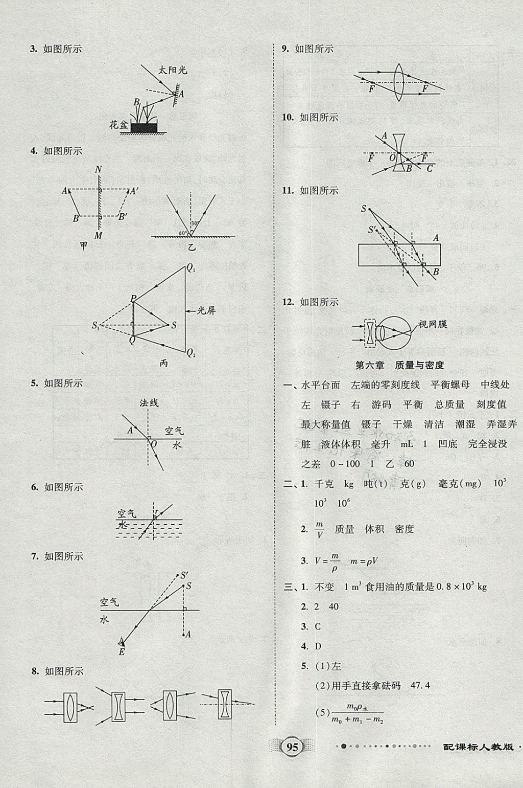 2017年全程優(yōu)選卷八年級(jí)物理上冊(cè)人教版 參考答案第7頁(yè)