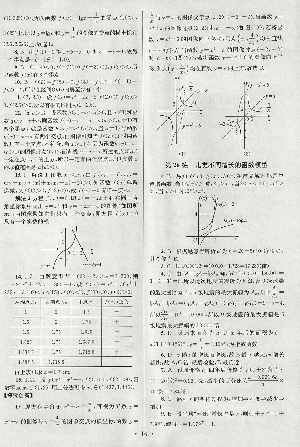 2018年高中數(shù)學(xué)小題狂做必修1人教A版 參考答案第16頁(yè)