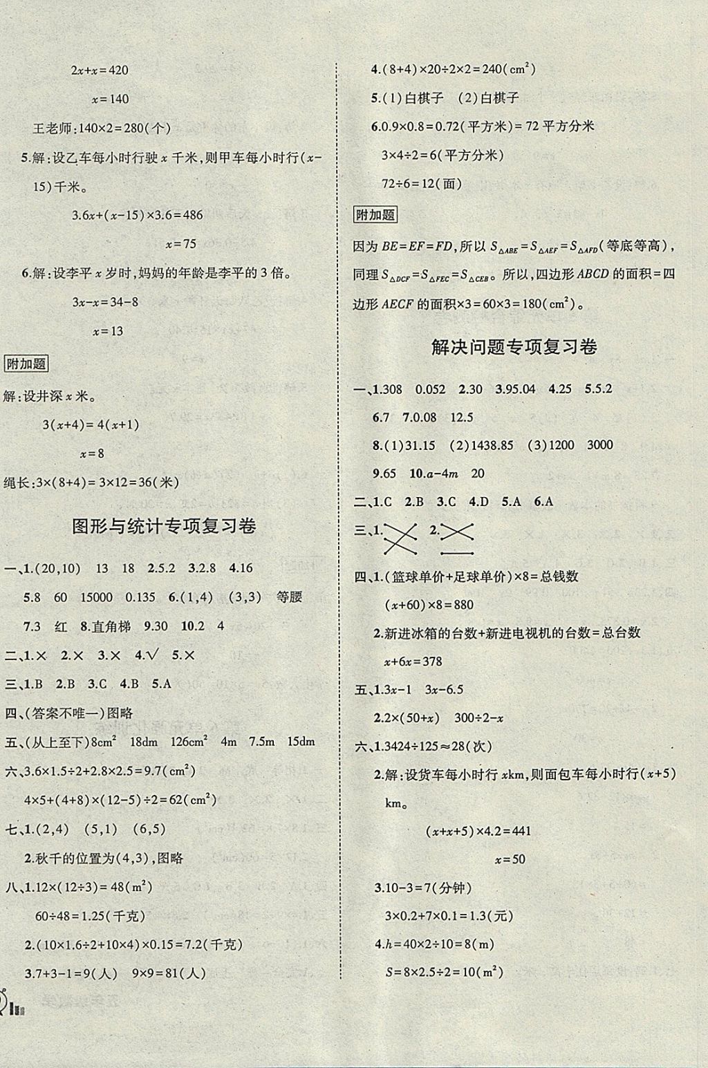 2017年?duì)钤刹怕穭?chuàng)新名卷五年級(jí)數(shù)學(xué)上冊(cè)人教版 參考答案第8頁